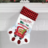 Personalized Dog Red Truck Christmas Paw Stocking SB101 87O57 1