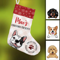 Personalized Dog Christmas Stocking SB102 85O57 thumb 1