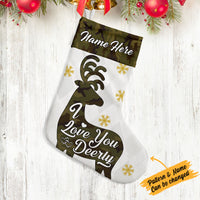 Personalized Hunting I Love You Deerly Christmas Stocking SB103 87O36 thumb 1
