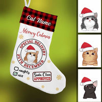 Personalized Cat Christmas Stocking SB104 30O34 thumb 1