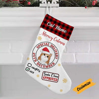 Personalized Cat Christmas Stocking SB104 30O34 thumb 1