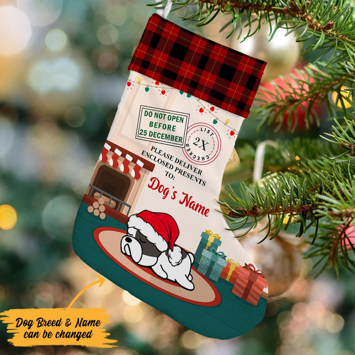 Personalized Christmas Dog Delivery Stocking SB131 26O47 1
