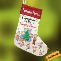 Personalized Family Christmas Stocking SB131 95O57 thumb 1