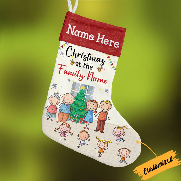 Personalized Family Christmas Stocking SB131 95O57 1