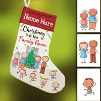Personalized Family Christmas Stocking SB131 95O57 thumb 1