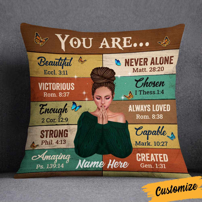 You Are Beautiful Victorious - Personalized Pillow (Insert