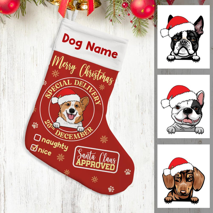 Personalized Dog Christmas Stocking SB131 30O36 1