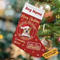 Personalized Dog Christmas Stocking SB131 30O36 thumb 1