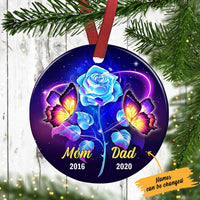 Personalized Butterfly Memo Mom Dad Circle Ornament SB134 87O57 thumb 1