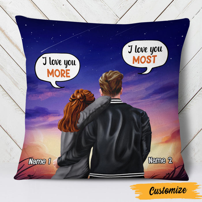 Personalized Couple I Love You Most Pillow SB131 85O47 (Insert Included) 1