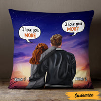 Personalized Couple I Love You Most Pillow SB131 85O47 (Insert Included) thumb 1