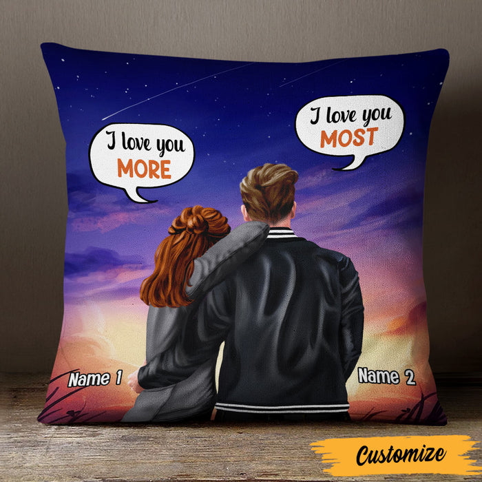 Personalized Couple I Love You Most Pillow SB131 85O47 (Insert Included) 1