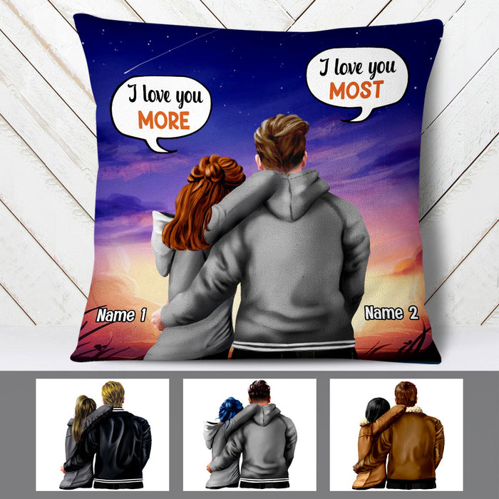 Personalized Couple I Love You Most Pillow SB131 85O47 (Insert Included) 1