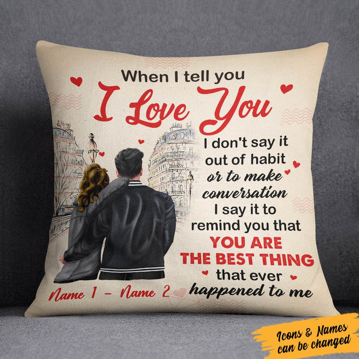 Personalized I Love You Couple Pillow SB141 23O36 (Insert Included) 1