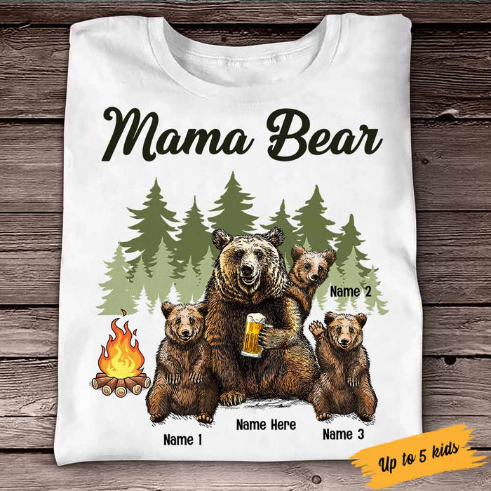 Personalized Mama Bear Mom T Shirt SB131 81O58 1