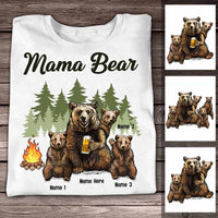 Personalized Mama Bear Mom T Shirt SB131 81O58 thumb 1