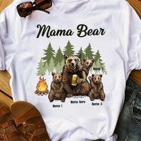 Personalized Mama Bear Mom T Shirt SB131 81O58 thumb 1