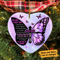 Personalized Memo Butterfly Heart Ornament SB141 30O36 thumb 1