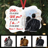 Personalized Couple Anniversary Benelux Ornament SB132 26O36 thumb 1