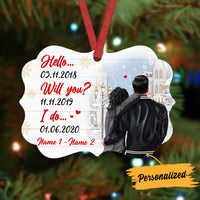 Personalized Couple Anniversary Benelux Ornament SB132 26O36 thumb 1