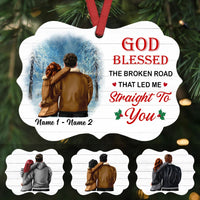 Personalized Blessed Couple Christmas  Benelux Ornament SB141 95O53 thumb 1