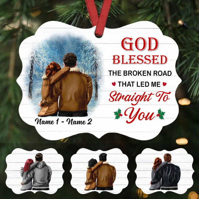 Personalized Blessed Couple Christmas  Benelux Ornament SB141 95O53 1