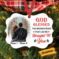 Personalized Blessed Couple Christmas  Benelux Ornament SB141 95O53 thumb 1