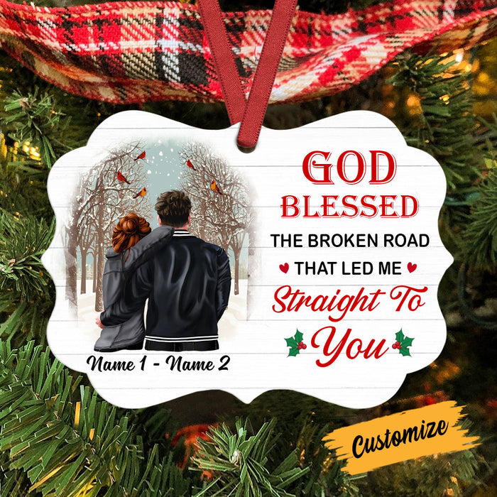 Personalized Blessed Couple Christmas  Benelux Ornament SB141 95O53 1