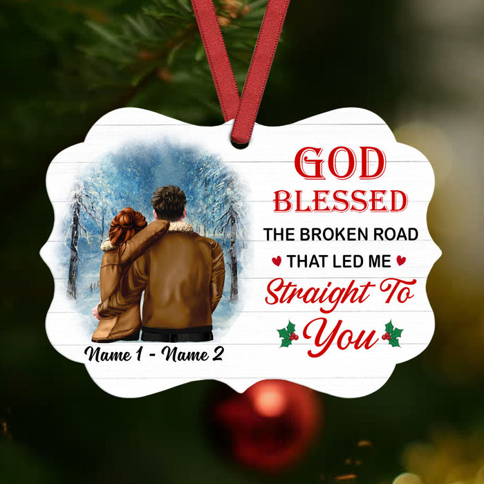 Personalized Blessed Couple Christmas  Benelux Ornament SB141 95O53 1
