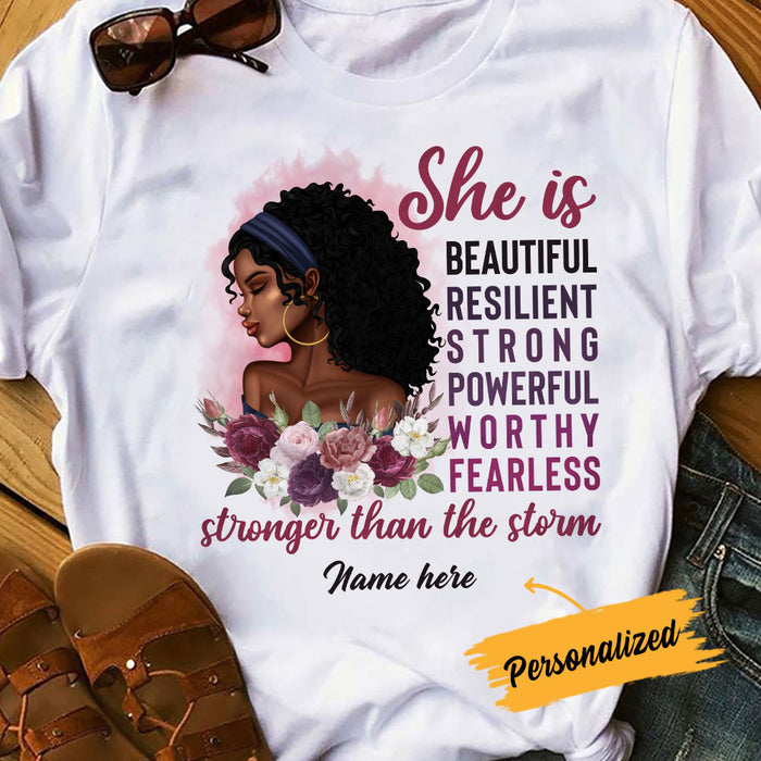 Personalized BWA She Is Stronger Than The Storm T Shirt SB131 23O36 1