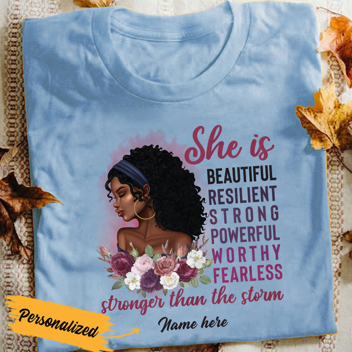 Personalized BWA She Is Stronger Than The Storm T Shirt SB131 23O36 1