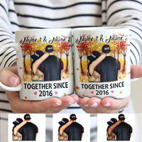 Personalized Couple Fall Together Since Mug AG223 87O34 thumb 1