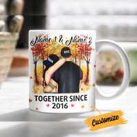 Personalized Couple Fall Together Since Mug AG223 87O34 thumb 1