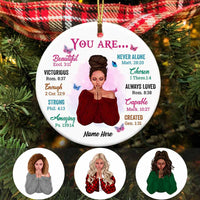 Personalized BWA You Are Circle Ornament SB91 30O58 thumb 1