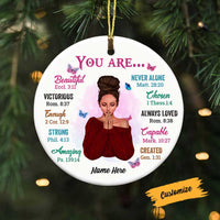 Personalized BWA You Are Circle Ornament SB91 30O58 thumb 1