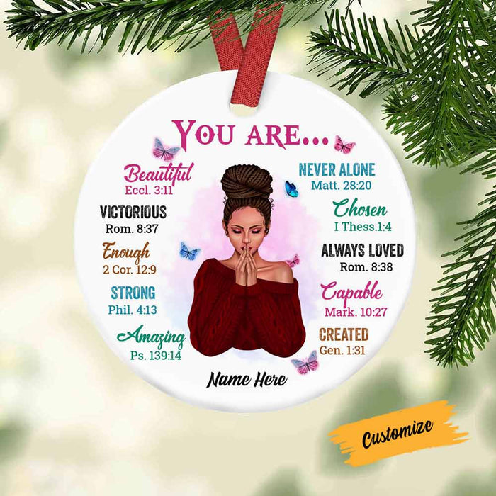 Personalized BWA You Are Circle Ornament SB91 30O58 1