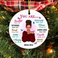Personalized BWA You Are Circle Ornament SB91 30O58 thumb 1