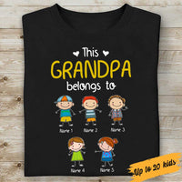 Personalized Dad Grandpa Doodle Kid T Shirt SB141 81O34 thumb 1