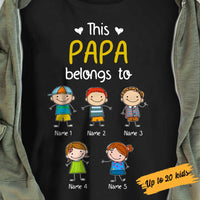 Personalized Dad Grandpa Doodle Kid T Shirt SB141 81O34 thumb 1