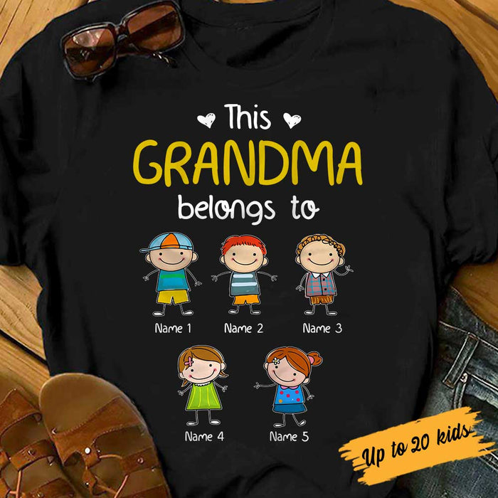Personalized Dad Grandpa Doodle Kid T Shirt SB141 81O34 1