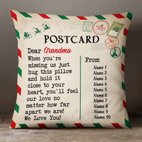 Personalized Christmas Letter To Mom Grandma Postcard Pillow SB141 65O57 thumb 1