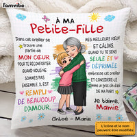Personalized Gift For Granddaughter French Hug This Pillow 30906 thumb 1