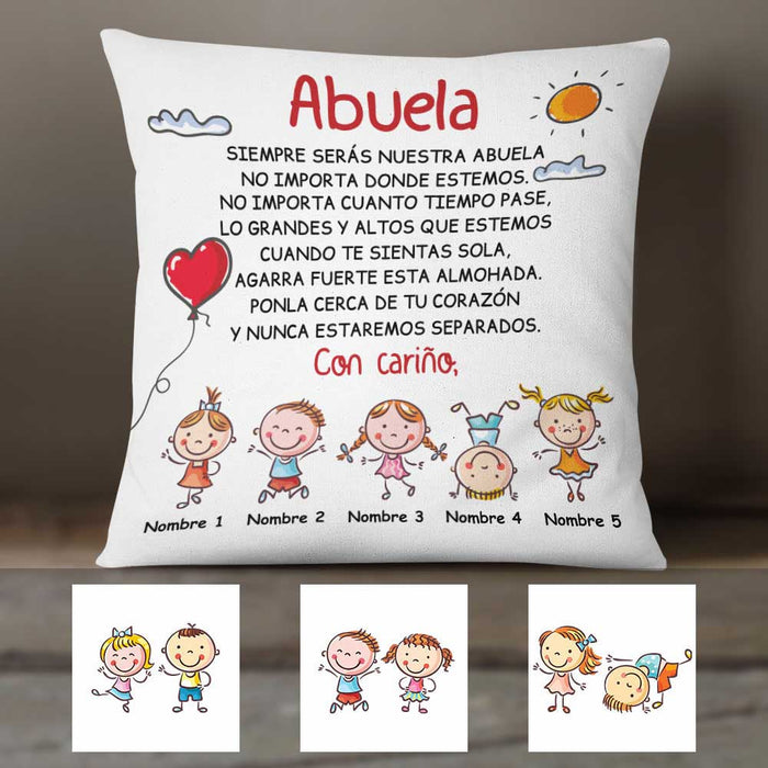 Personalized Mom Grandma Spanish Mamá Abuela Canvas Pillow SB142 26O58 1
