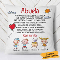 Personalized Mom Grandma Spanish Mamá Abuela Canvas Pillow SB142 26O58 thumb 1