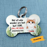 Personalized Cat Wander Bone Pet Tag SB143 81O58 thumb 1