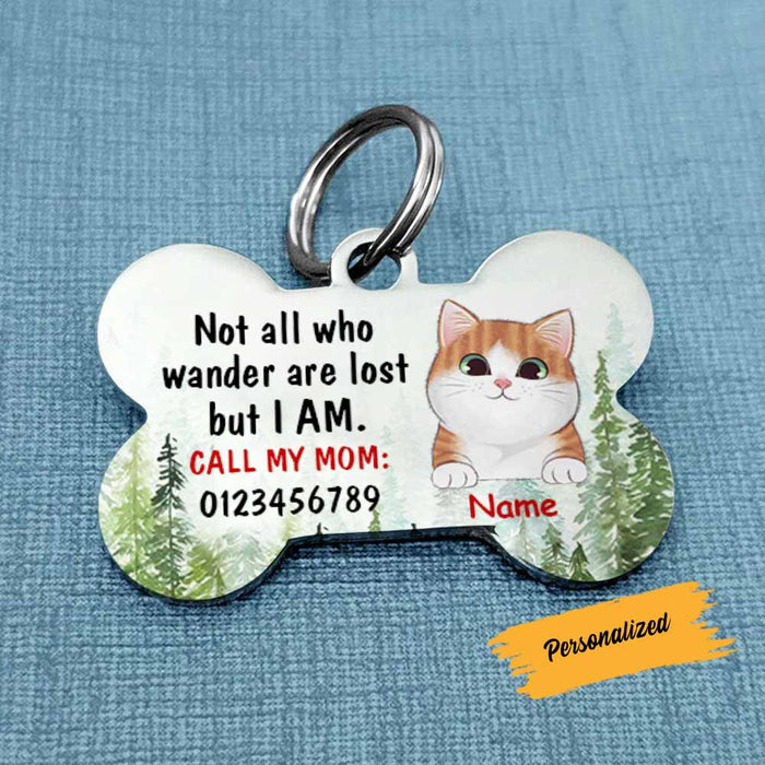 Personalized Cat Wander Bone Pet Tag SB143 81O58 1