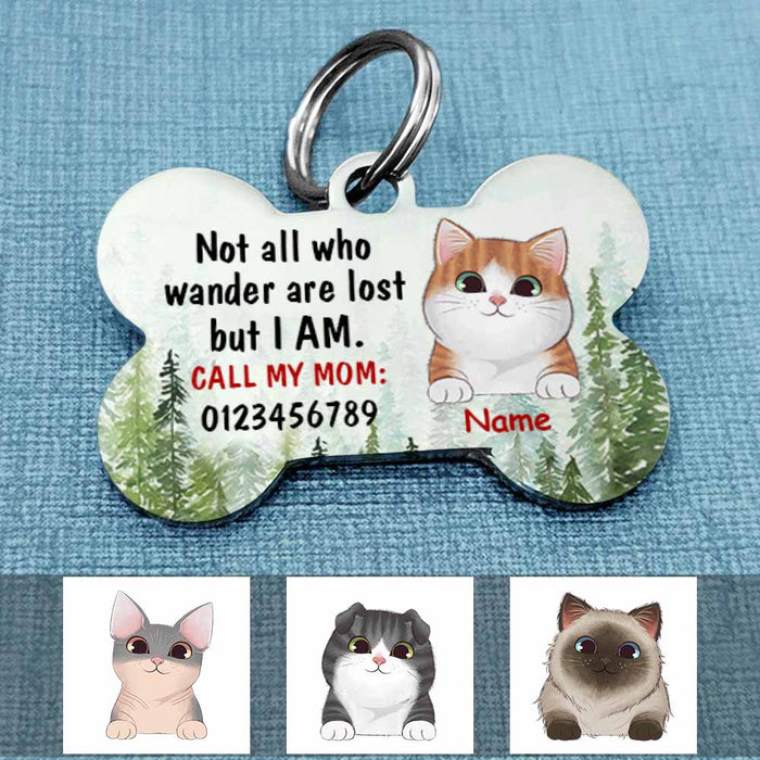 Personalized Cat Wander Bone Pet Tag SB143 81O58 1