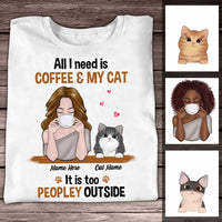 Personalized Cat Mom Peopley T Shirt SB143 81O34 thumb 1