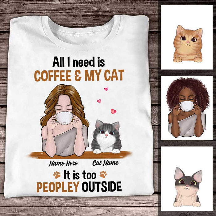 Personalized Cat Mom Peopley T Shirt SB143 81O34 1
