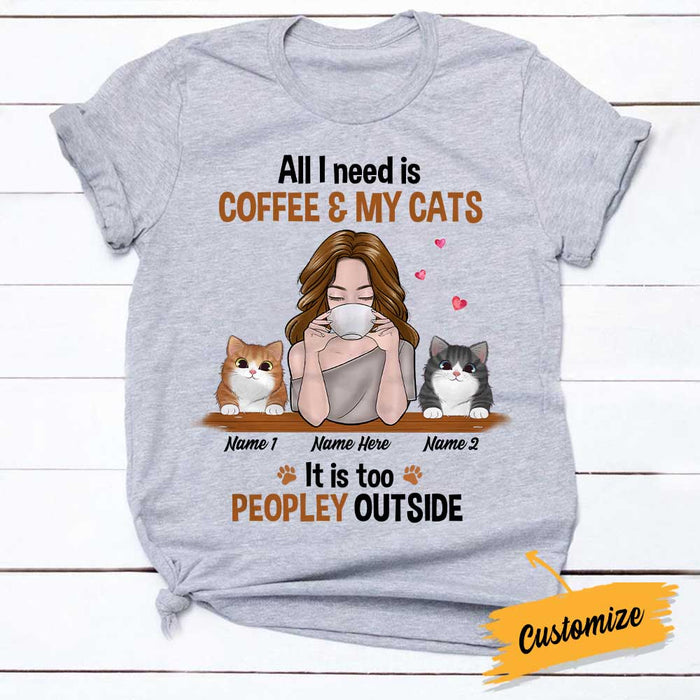 Personalized Cat Mom Peopley T Shirt SB143 81O34 1